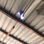 Roof of villager damaged by SAC troops’ shell